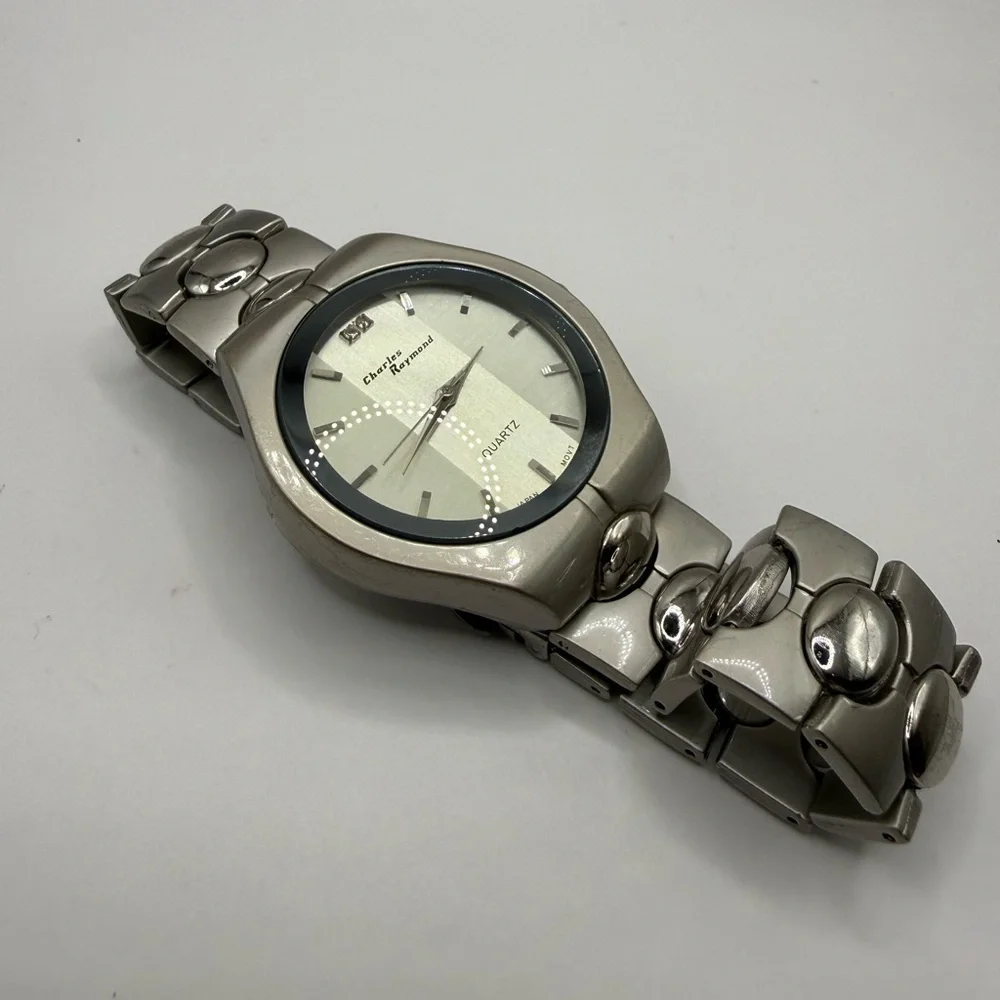 Mens Charles Raymond Silver Gradient Sector Prizm Prism Integrated (New Battery)